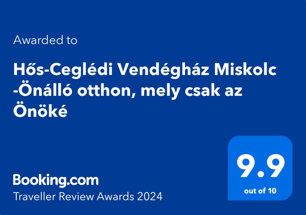 Hos-Cegledi Vendeghaz Miskolc -Oenallo Otthon, Mely Csak Az Oenoeke Zewnętrze zdjęcie
